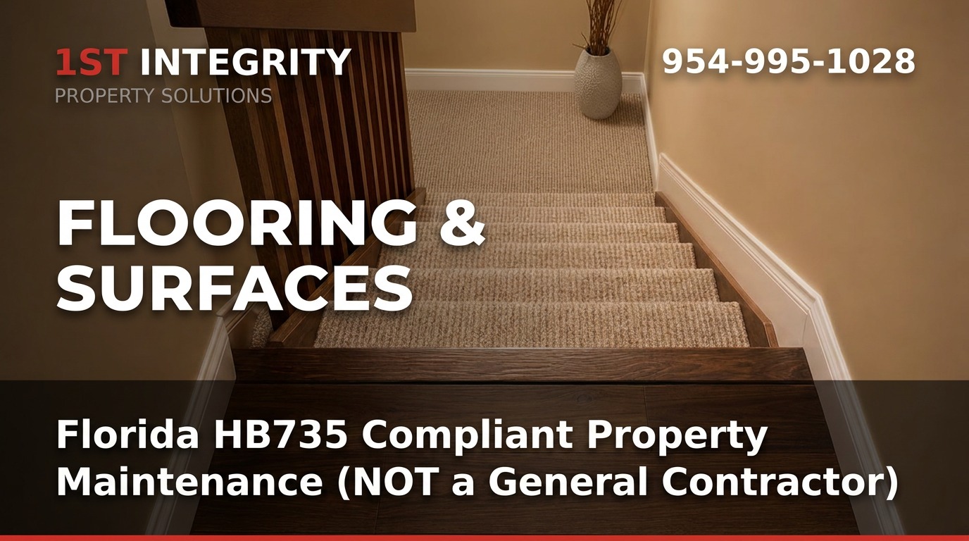 Flooring & Surfaces — 1st Integrity Property Solutions, Broward County